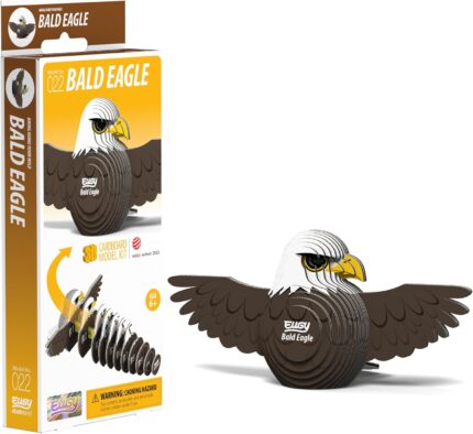 EUGY D5082 Bald Eagle 3D Model Craft Kit,