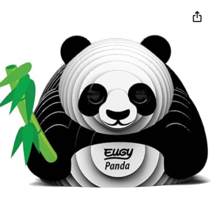 EUGY Eco-Friendly 3D Paper Puzzle (Panda Bear)