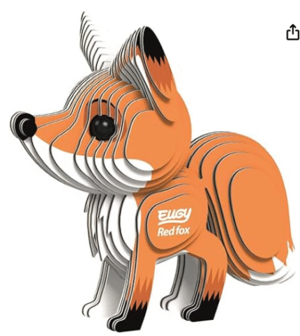 EUGY Fox Eco-Friendly 3D Paper Puzzle 072